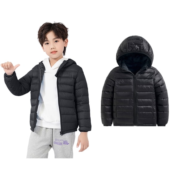 Kids Winter Coat,Little Boys Girls Puffer Coat Baby Hoodie Windproof Down Jacket for Kids Baby Winter Warm Outwear Jacket Coat Kids Winter Clothes