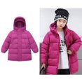 thumbnail image 1 of Kids Winter Coat,Little Boys Girls Puffer Coat Baby Mid-length Hoodie with Lightweight Puffer Jacket For Baby Kids Winter Jacket Kids Winter Clothes, 1 of 4