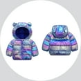 thumbnail image 1 of Kids Winter Coat,Little Boys Girls Puffer Coat Cute Bear Ear Hooded Jacket Zipper Up Down Coats for Baby Kids Fall Jacket Baby Girl Clothes Winter, 1 of 4