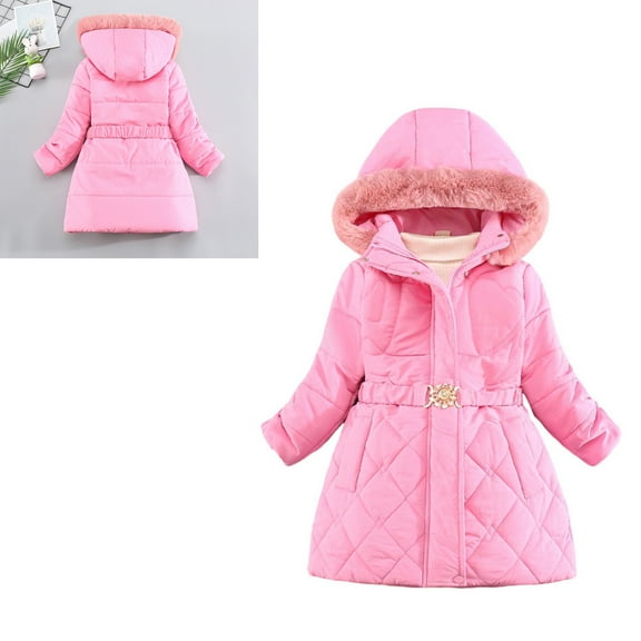 Kids Winter Coat,Little Boys Girls Puffer Coat Mid-length Jackets Long Sleeve Light Winter Coats For Baby Kids Winter Warm Outerwear Baby Clothes