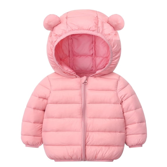 Kids Winter Coat Winter Clothes for Girls Winter Baby Kids Boys Girls Long Sleeve Keep Warm Zipper UP Hood Coat Jacket With Pocket
