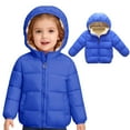 thumbnail image 1 of Kids Winter Coat for Girls Kids Puffer Jacket Zip up Long Sleeve Windproof Jacket Outwear Hooded Down Jacket Boys Coats Size 4-5 Years, 1 of 5