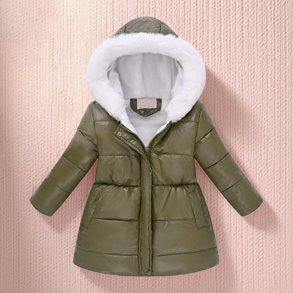 Kids Winter Coats for Boys,Kids Puffer Jacket with Pocket Zipper Winter Hoodies Coat Solid Color Long Sleeve Fleece Lined Jackets Coats Boys Jackets Size 9-10 Years