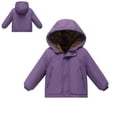 thumbnail image 1 of Kids Winter Coats with Hooded Puffer Jacket Boys Girls Jacket Zipper Long Sleeve Waterproof Boys Lightweight Jacket Girls Winter Coat Size 5-6 Years, 1 of 9
