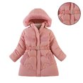 thumbnail image 1 of Kids Winter Coats with Hooded Puffer Jacket Kids Red Jacket for Girls Zipper Long Sleeve Lightweight Waterproof Jacket Kids Fall Jackets for Girls 4-5 Years, 1 of 4