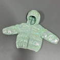 thumbnail image 1 of Kids Winter Coats Lightweight Puffer Padded Jacket Waterproof Windproof Thermal Insulation Outerwear Warm Coat Shiny Outerwear, 1 of 3