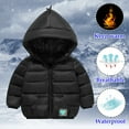 thumbnail image 1 of Kids Winter Coats Toddler Down Coats Jacket Hooded Warm Thick Clothes Padded Down Jacket Fall Baby Boy Girl Outfit for Boys Girls 5T, 1 of 5