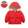 thumbnail image 1 of Kids Winter Coats for Boys Puffer Jacket Kids Fleece Zip up Long Sleeve Windproof Jacket Outwear Hooded Jackets 4-5 Years Girl Clothes Fall, 1 of 3
