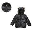 thumbnail image 1 of Kids Winter Coats for Boys Puffer Jacket Kids Zipper Long Sleeve Windproof Jacket Outwear Bear Hooded Down Jacket Fall Jacket for Girls 4-5 Years, 1 of 3