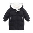 thumbnail image 1 of Kids Winter Coats with Hooded Light Puffer Coat Warm Padded Jacket Windproof Long Style Parka Jacket Outerwear for Toddler Children Boys Girls, 1 of 10
