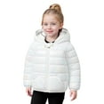 thumbnail image 1 of Kids Winter Down Coat Cute Bear Ear Hooded Jackets with Pockets Thicken Windproof Zipper Warm Down Coats Kids Girls Fall Jacket 3-4 Years, 1 of 5