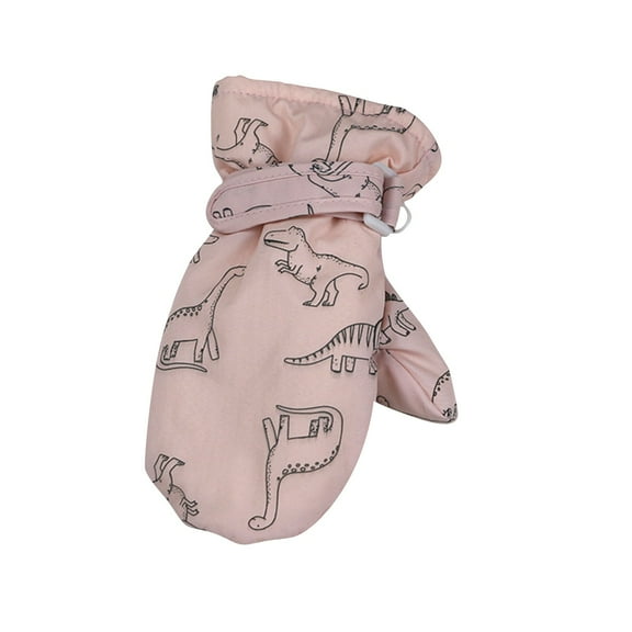 Kids Winter Gloves New Winter Gloves With Thickened Wool And Children's Printed Water Proofing Skiing Gloves