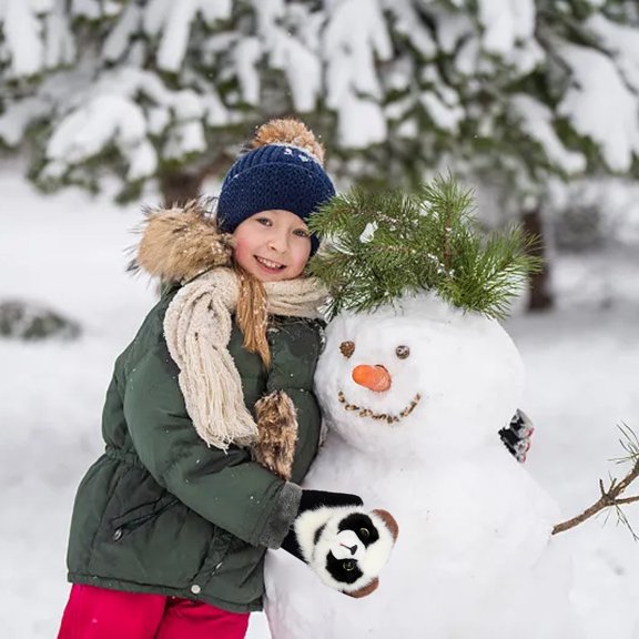 Kids Winter Gloves Soft Warm Lined Cartoon Design Cold Weather Hand for Boys Girls