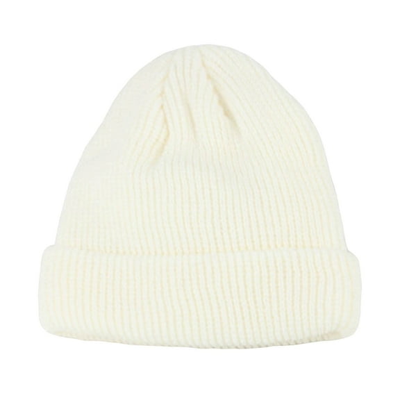 Kids Winter Hat Baby Boys Girls Windproof Knitted Beanies Toddler Soft Warm Comfortable Stretchy Caps White 1-9 Years