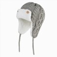 thumbnail image 1 of Kids Winter Hat Hat For Toddlers Kids Warm Fleece Lined Winter Earflap Hat For Boys Girls Kids Knitted Beanie for Baby Boys,1-2 Years,A99-Light Gray, 1 of 8
