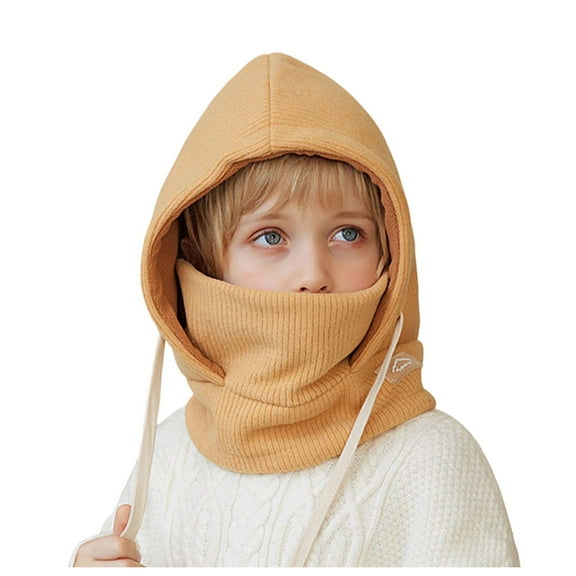 Kids Winter Hat,Kids Winter Hats with Ear for Boys Warmth Hats Cold Weather Comfort,Winter Hats for Boys,Khaki,4-10 Years