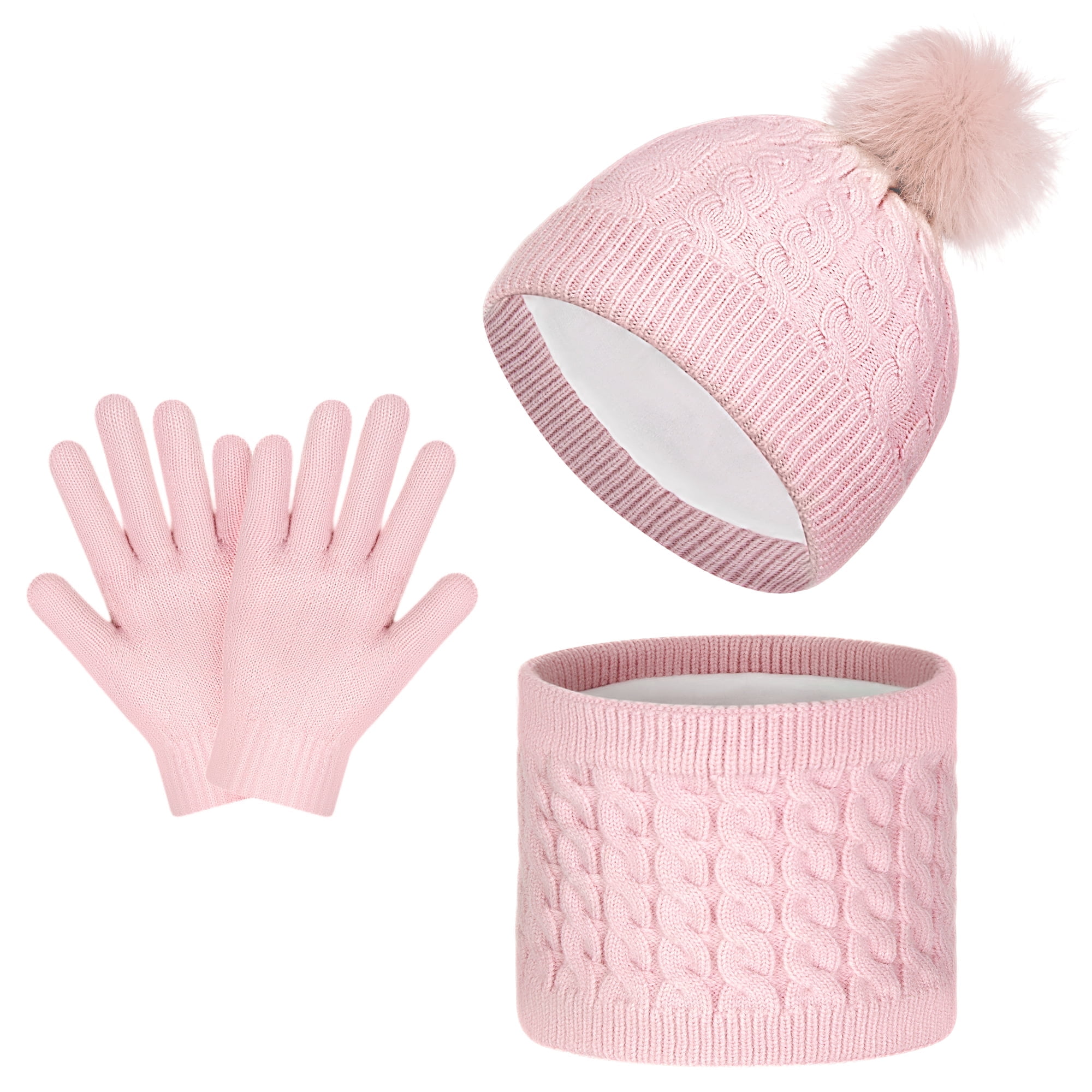 hat gloves set featuring a cartoon unicorn perfect keeping - Mauritius