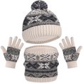 thumbnail image 2 of Women Hooded Scarf, Hats Gloves Set, 3-in-1 ... - UK 2 of 10