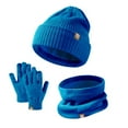 thumbnail image 1 of Kids Winter Hat Scarf Gloves Set Kids Winter Beanie Hat, Children's Warm Fleece Lined Knit Thick Ski Cap with Pom Pom for Boys Girls Boy Big Girl Knits Dinosaur Hats, 1 of 2