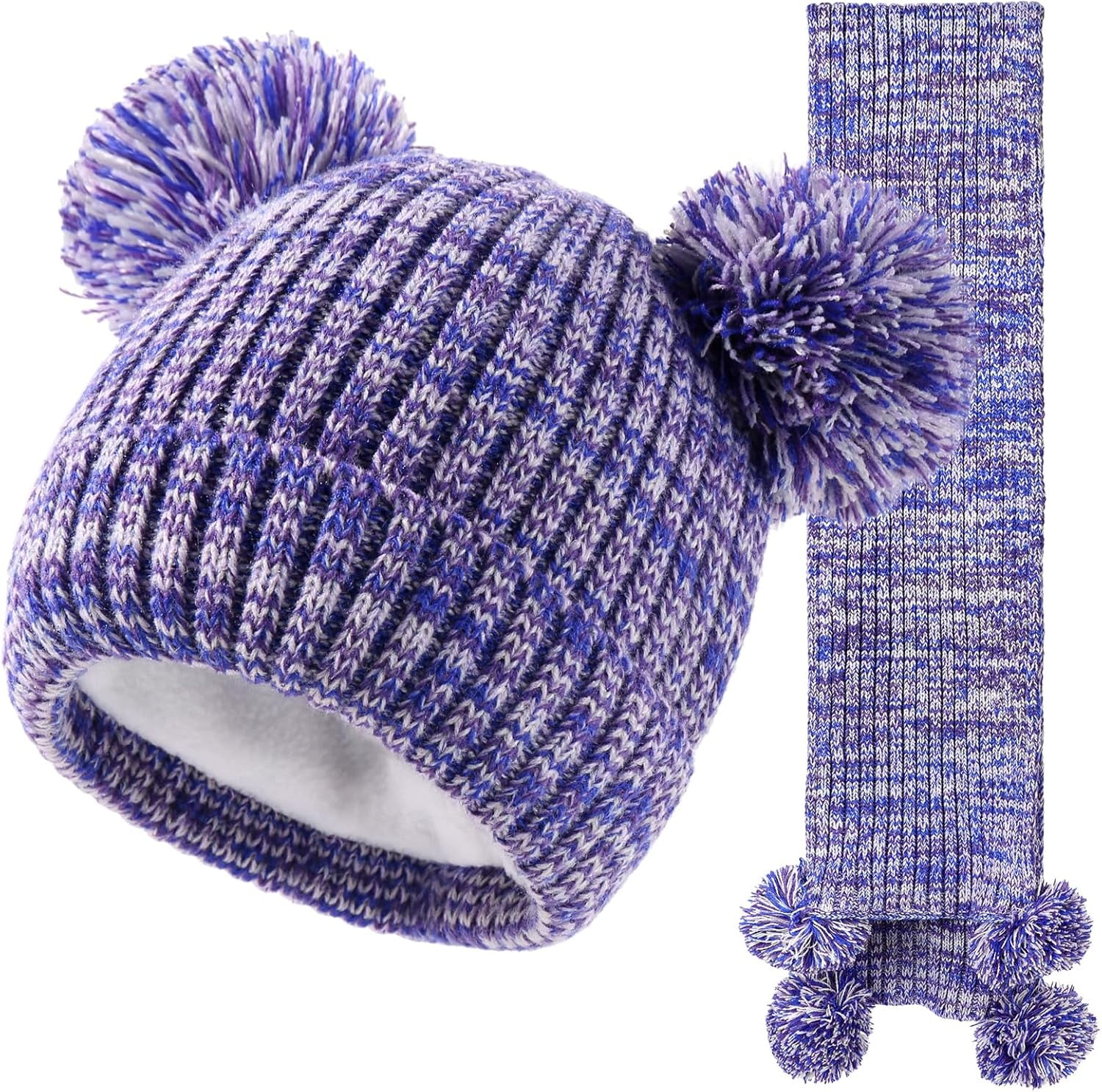 Kinder Winter Set - Mütze Schal Handschuhe Für Jungen & Mädchen 2-8 Jahre