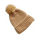 thumbnail image 1 of Girls Winter Hats Knitted Winter Beanie Hat with Pompom Soft Warm Winter Knit Cap for Boys, 1 of 4