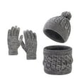 thumbnail image 1 of Kids Winter Hats Girls Neck Warmer Glove Set, Children Beanies Hats Warm Lining Beanie for 2-8 Years Boys and Girls, 1 of 3