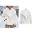 thumbnail image 1 of Kids Winter Jacket White Girls Fluffy Jacket Jacket Girls Cozy Warm Winter Clothes 5-6 Years Jacket Girls, 1 of 4
