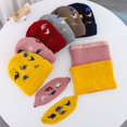 thumbnail image 1 of Kids Winter Knitted Hats+Scarf Set Warm Fleece Lining Cap for 5-14 Year Old Boys Girls, 1 of 8