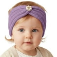 thumbnail image 1 of Kids Winter Knitted Headband Stretchy Yarn Ear Warmer Head Wrap Girls Boys Warm Lined Elastic Bandana Cold Weather Clothes, 1 of 4