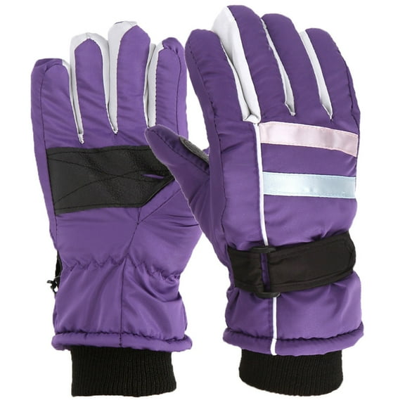 Snowboarding Gloves & Mittens for Kids (Boys and Girls), Windproof, Warm, for Outdoor Skiing in Winter