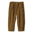 thumbnail image 1 of Kids Winter Pants, Boys Corduroy Casual Pants Classic Straight Leg Design Comfortable Soft Fabric For Everyday Play,Sweatpants Wide Leg,Size:9-10 Years, 1 of 6