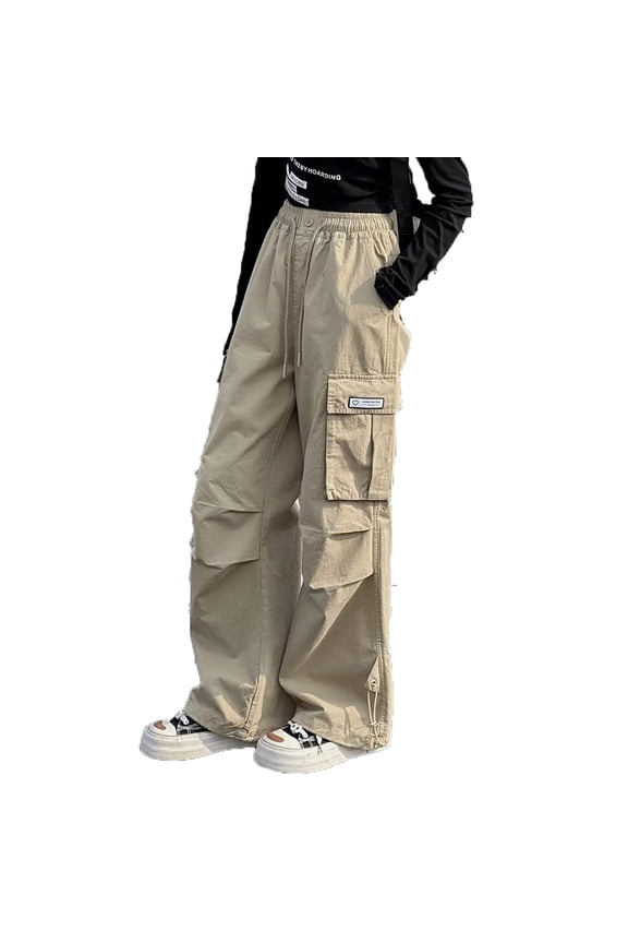 Kids Winter Pants, Girls Cargo Pants Summer Lightweight Casual Outdoor Play School Elastic Waist With Pockets Comfortable Breathable Loose Fit Toddler To Teen,Size:14-15 Years