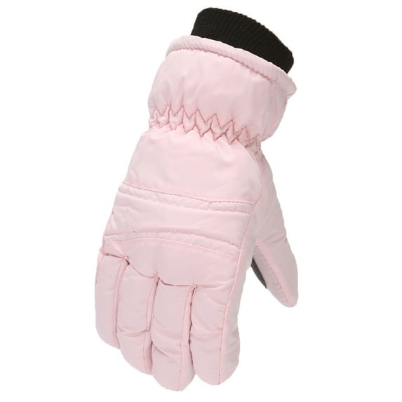 Kids' Winter Ski & Cycling Gloves Boys and Girls Waterproof Fleece-lined Warm Outdoor Gloves for 4-12 Years