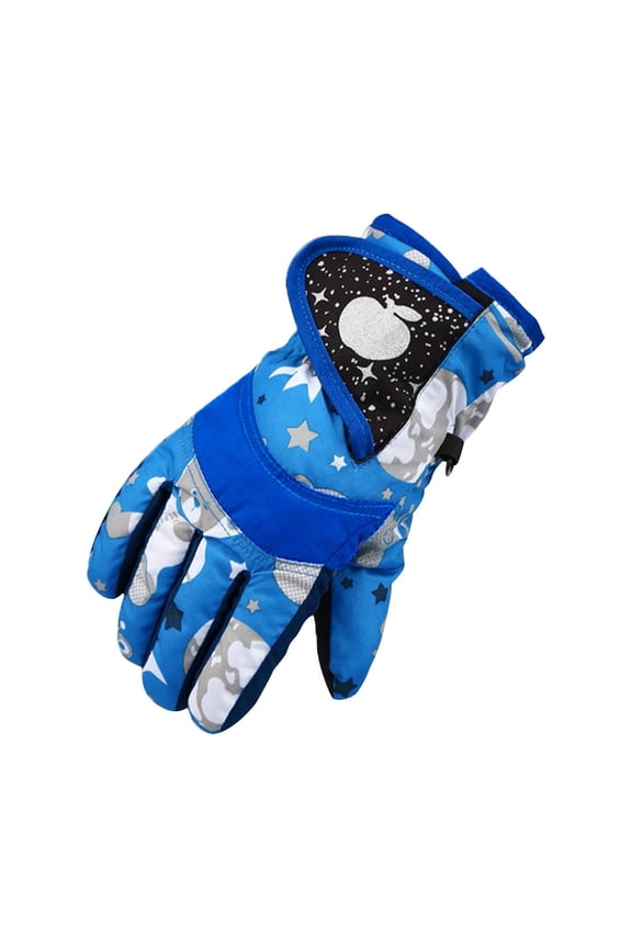 Kids Winter Ski Gloves Waterproof Snow Mittens Windproof Warm Gloves for Girls Boys Outdoor Cold Weather