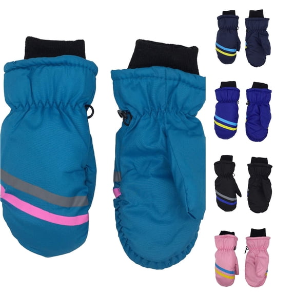 Kids Winter Ski Gloves Waterproof Warm Mittens for Boys and Girls 3-12 Years