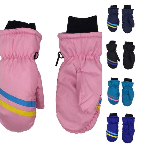 Kids Winter Ski Gloves Waterproof Warm Mittens for Boys and Girls 3-12 Years