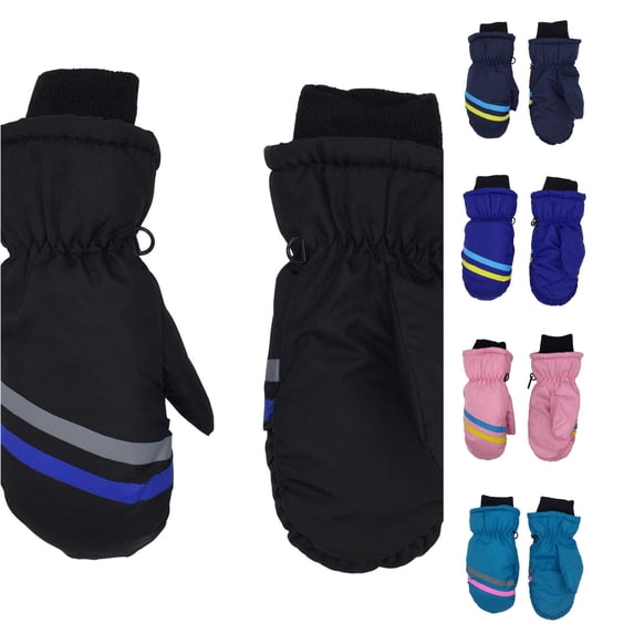 Kids Winter Ski Gloves Waterproof Warm Mittens for Boys and Girls 3-12 Years