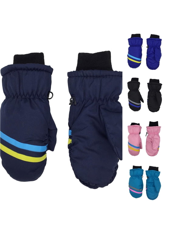 Kids Winter Ski Gloves Waterproof Warm Mittens for Boys and Girls 3-12 Years