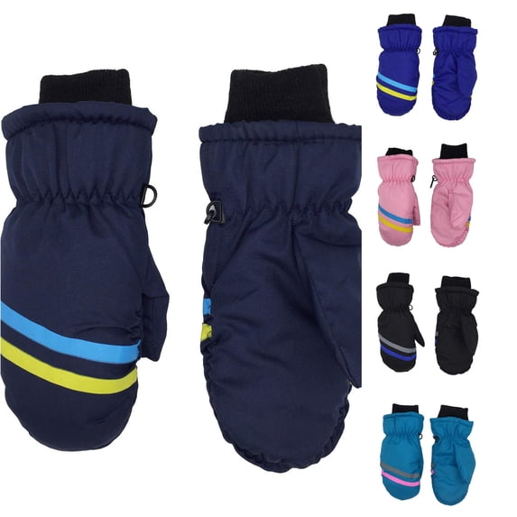 Kids Winter Ski Gloves Waterproof Warm Mittens for Boys and Girls 3-12 Years