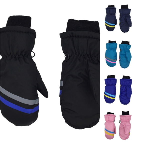 Kids Winter Ski Gloves Waterproof Warm Mittens for Boys and Girls 3-12 Years