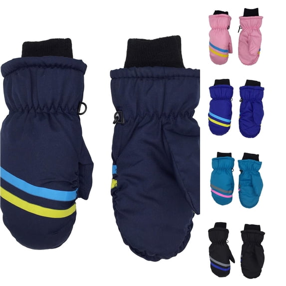 Kids Winter Ski Gloves Waterproof Warm Mittens for Boys and Girls 3-12 Years