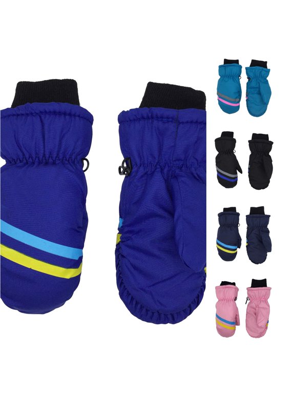 Kids Winter Ski Gloves Waterproof Warm Mittens for Boys and Girls 3-12 Years