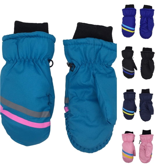 Kids Winter Ski Gloves Waterproof Warm Mittens for Boys and Girls 3-12 Years