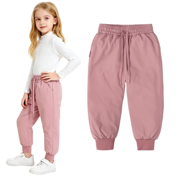 Kids Winter Snow Pant Puffer Down Lightweight Trousers for Boys Girls Winter Warm Jogger Pants Size 4-13T