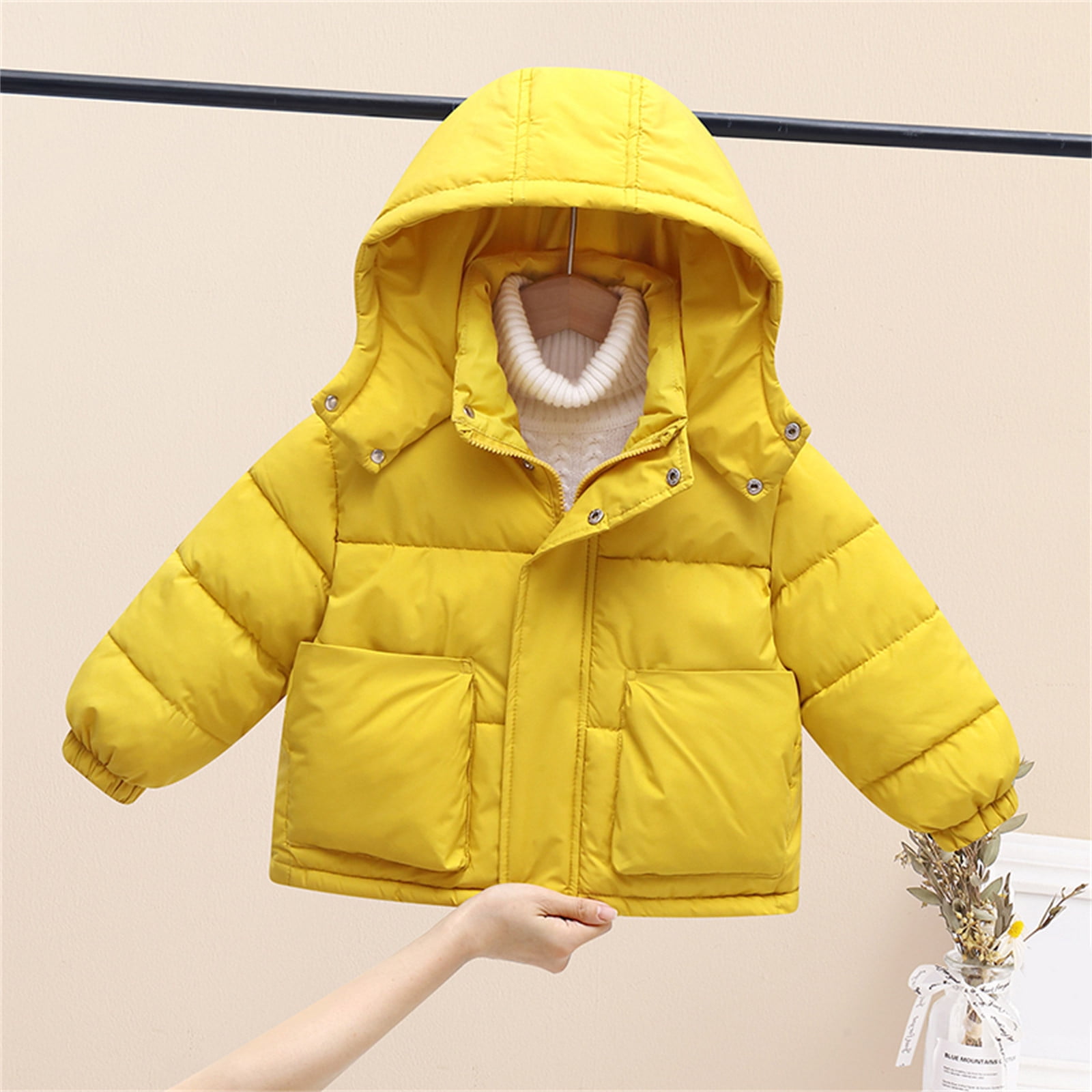 Kids Winter Thicken Coats Full Zip Water Resistant Hooded Puffer Jacket kids-winter-thicken-coats-full-zip-water-resistant-hooded-puffer-jacket