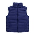 thumbnail image 1 of Kids Winter Vest Coat Toddler for Girls Boys Lightweight Quilted Vest Insulated Sleeveless Jacket Kids Youth with StCollar Outerwear Jackets 6-7 Years, 1 of 6
