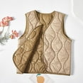 thumbnail image 1 of Kids Winter Vest Coffee Jackets with Pockets Sleeveless Quilted Vest with Pocket for Kids Girls' Fashion 5-6 Years, 1 of 8