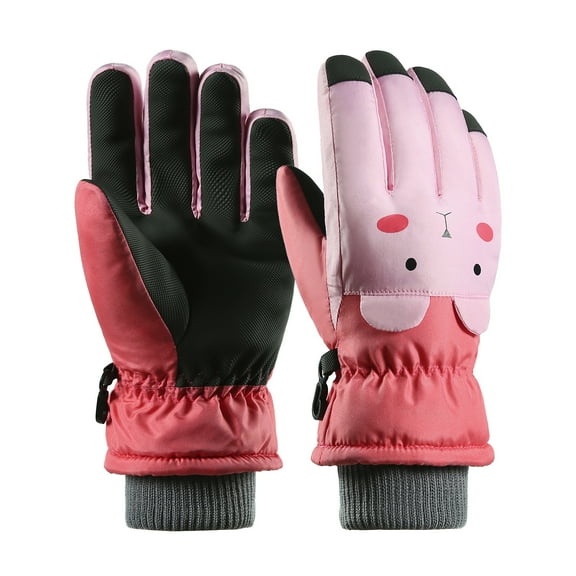 Kids Winter Warm Gloves Children's Sports Gloves Warm Windproof Breathable-Adjustable for Boys And Girls Winter Woman on Clearance