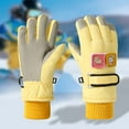 thumbnail image 1 of Kids Winter Warm Gloves Waterproof 4-9 Years Toddler Kids Boys Girls Gloves Winter Outdoor Windproof Warm Lock Temperature Ski Gloves on Clearance, 1 of 4