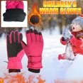 thumbnail image 1 of Kids Winter Warm Gloves Waterproof 7-12Years Winter Gloves for Kids Boys Girls Snow Windproof Mittens Outdoor Sports Skiing Clearance Deals, 1 of 7